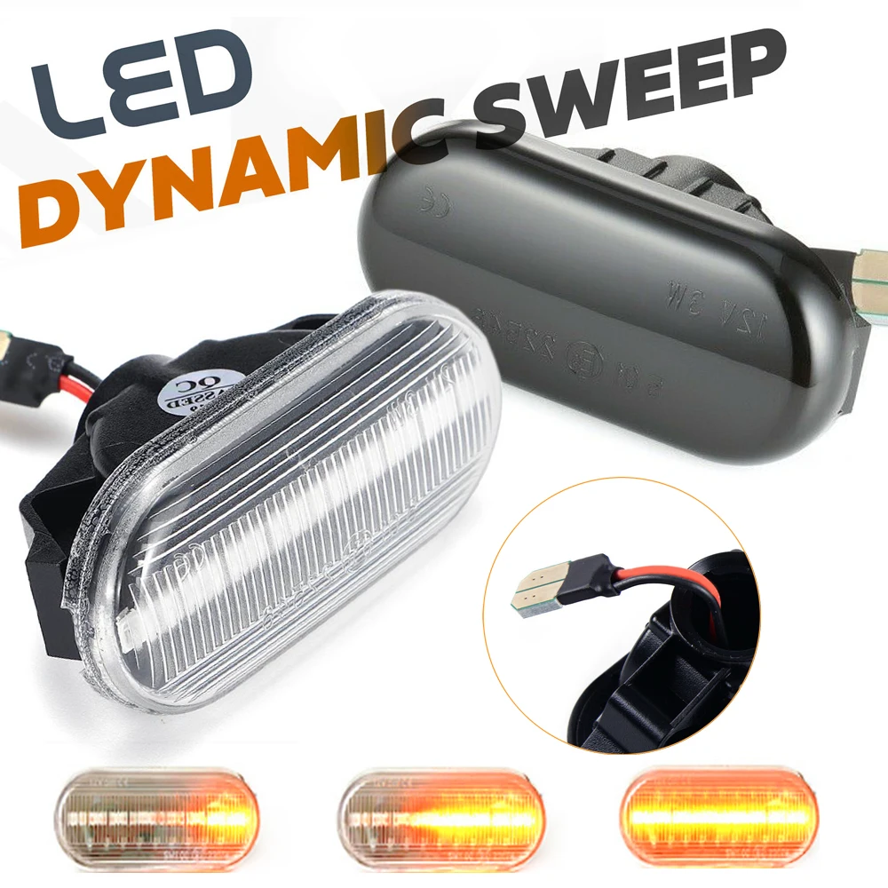 Светодиодный динамический Боковой габаритный фонарь поворота светильник для