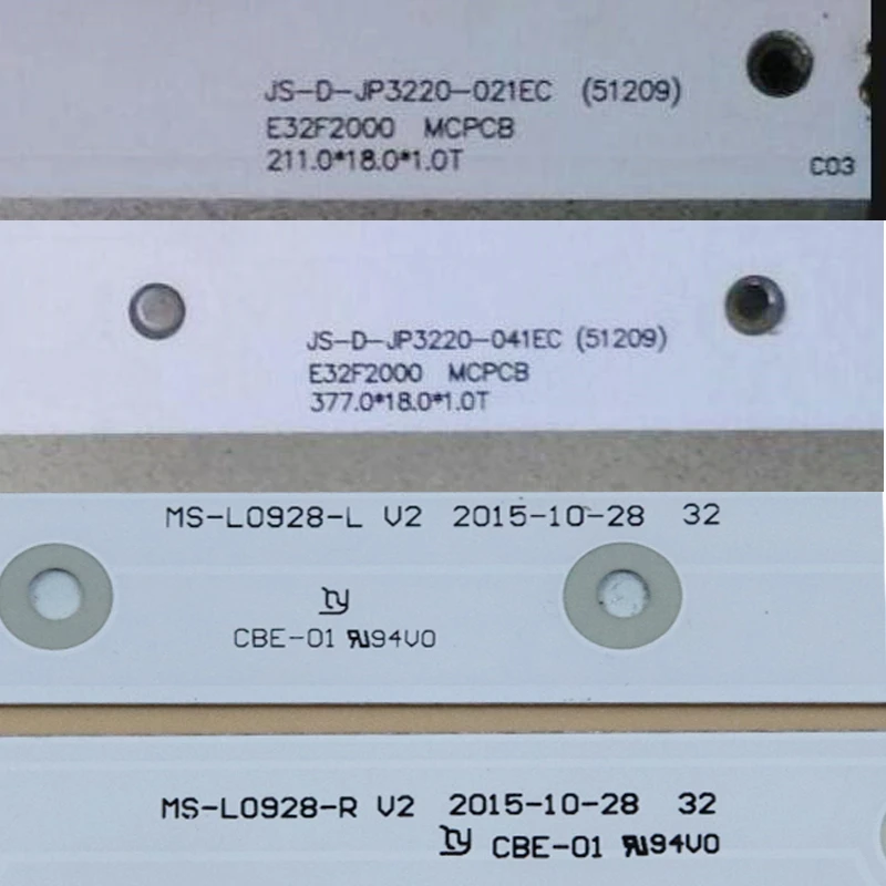 Полоса светодиодной подсветки для телевизора JS-D-JP3220-021EC JS-D-JP3220-041EC (51209) E32F2000 MCPCB