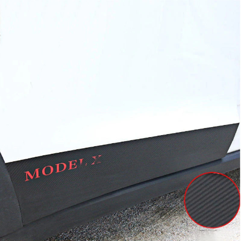 Модификация 4 шт. углеродное волокно текстурная наклейка на корпус Защитная