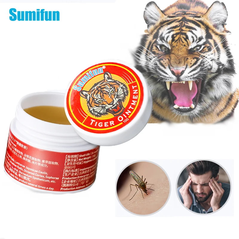 

Sumifun 100% Original Tiger Balm Fresh Cream Cooling Oil Dizziness Stuffy Nose Relief Arthritis Muscle Headache Medical Ointment