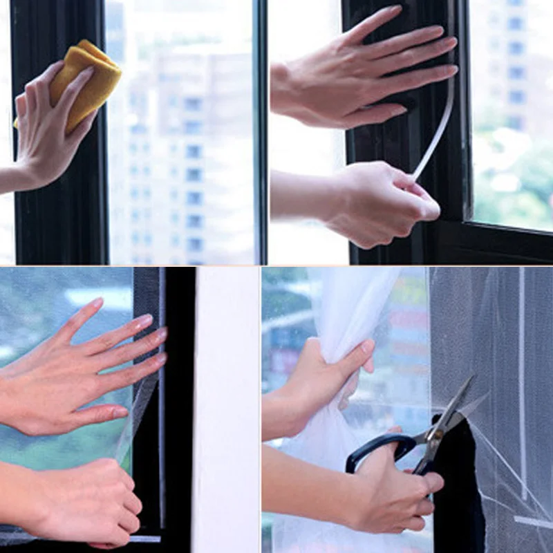 Наклейка сделай сам оконная сетка дверная занавеска защитная москитная