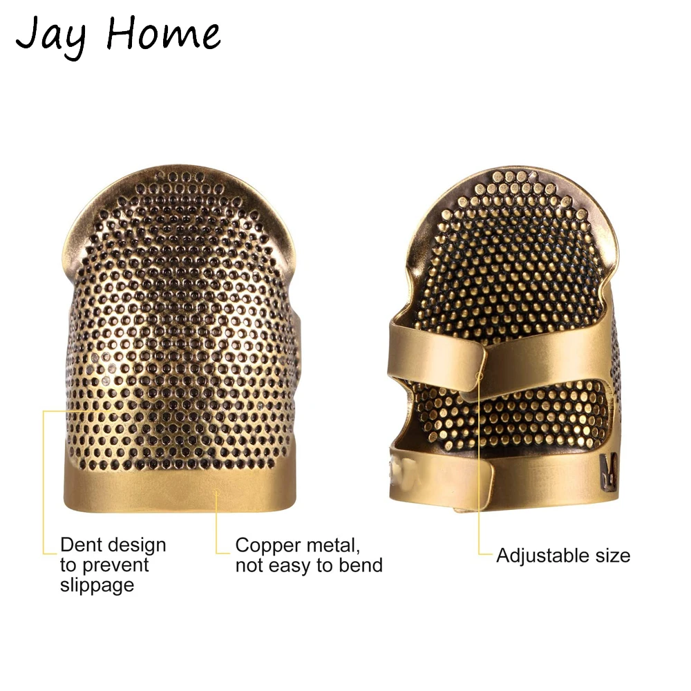 

3PCS Needlework Craft Sewing Embroidery Scissors & Yarn Cutter & Sewing Thimble Finger Protector for Sewing Quilting Accessories