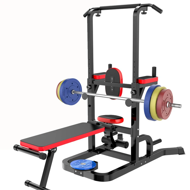 

302 Multi functional home gym body building equipment adjust the height to 226cm pull up bar station with bench