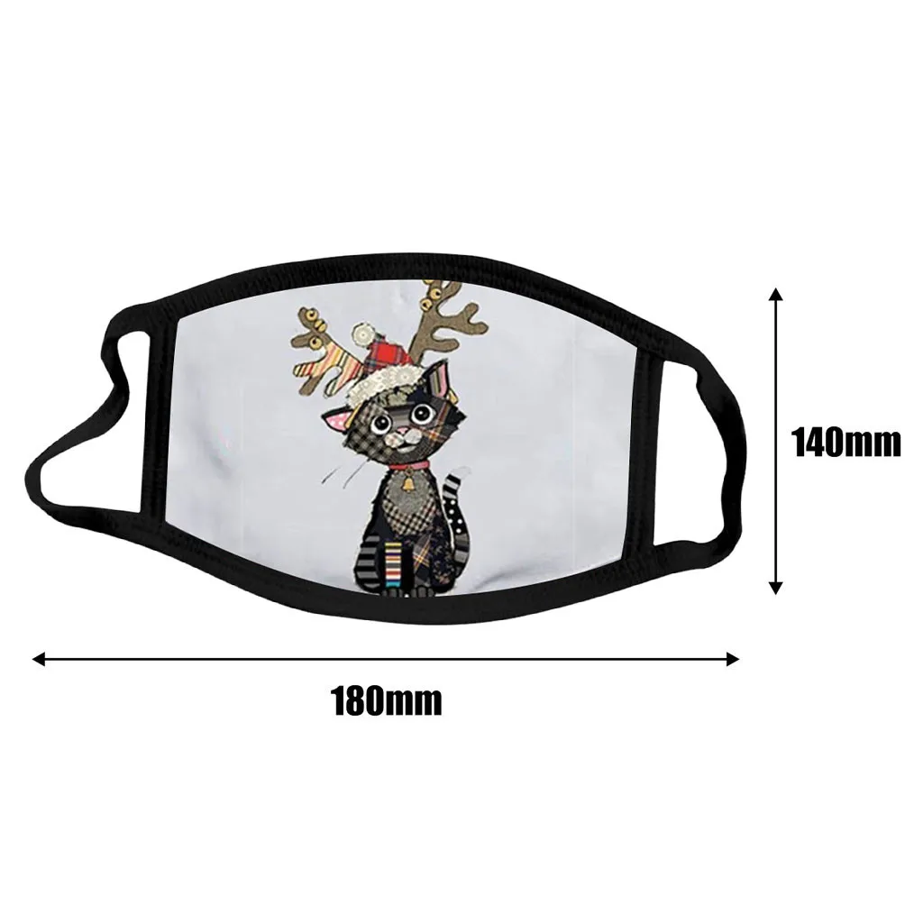 

Christmas Print Reusable Breathable Face Cover Mask Facemask Mouth Cover mask for Adult Party Face Mask mascarilla