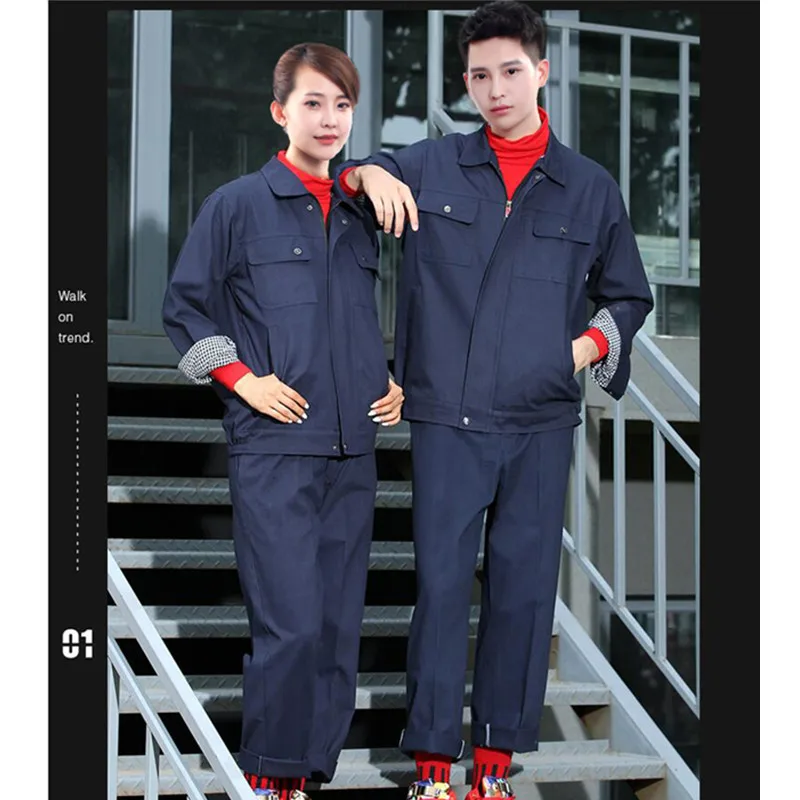 Комплект одежды для мужчин и женщин из 100% хлопка Рабочий комбинезон