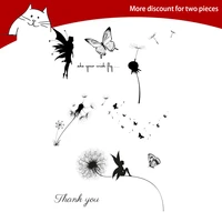 dandelion fairy clear stamps for scrapbooking card making photo album silicone stamp diy decorative crafts