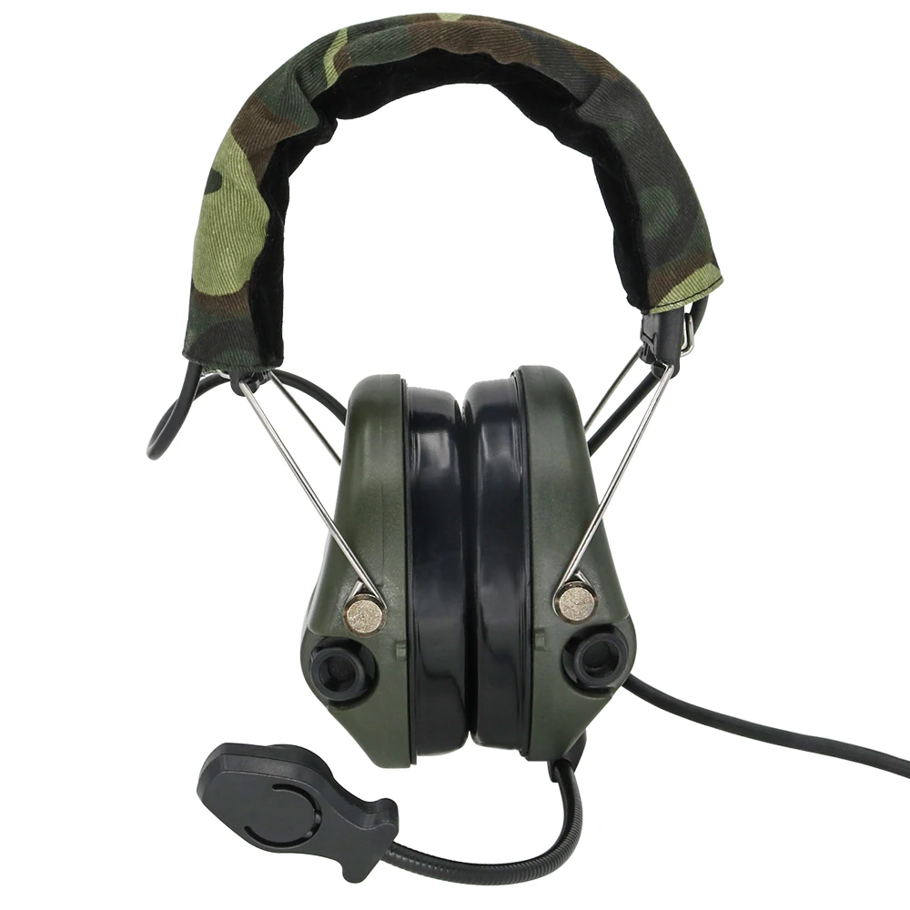 TCIHEADSET Electronic Shooting Headset MSASORDIN Airsoft Tactical Headphone Hunting Pickup Noise Reduction Tactical Earmuffs FG