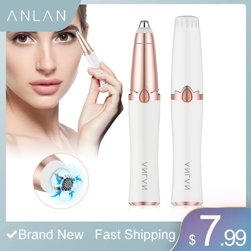Электрический триммер для бровей ANLAN портативная машинка удаления волос на лице