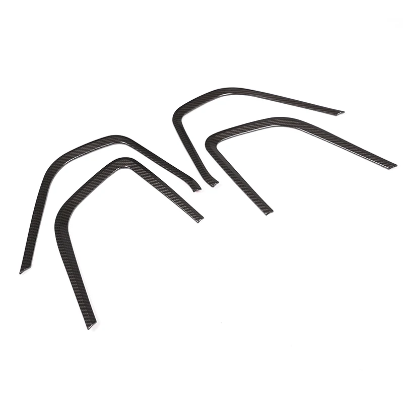 4 шт. Стильная рамка из углеродного волокна ABS для внутренней двери автомобиля