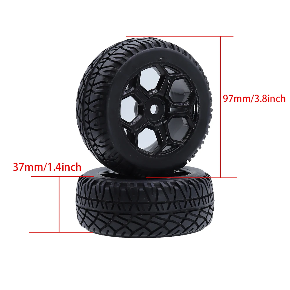 4PCS 1:10 RC Car Off Road Tires OD 97mm Tyre 12mm Hex Wheel Rim for Kyosho RC4WD Axial Scx10 Traxxas Trx-4 Trx4 HSP HPI Parts | Игрушки и
