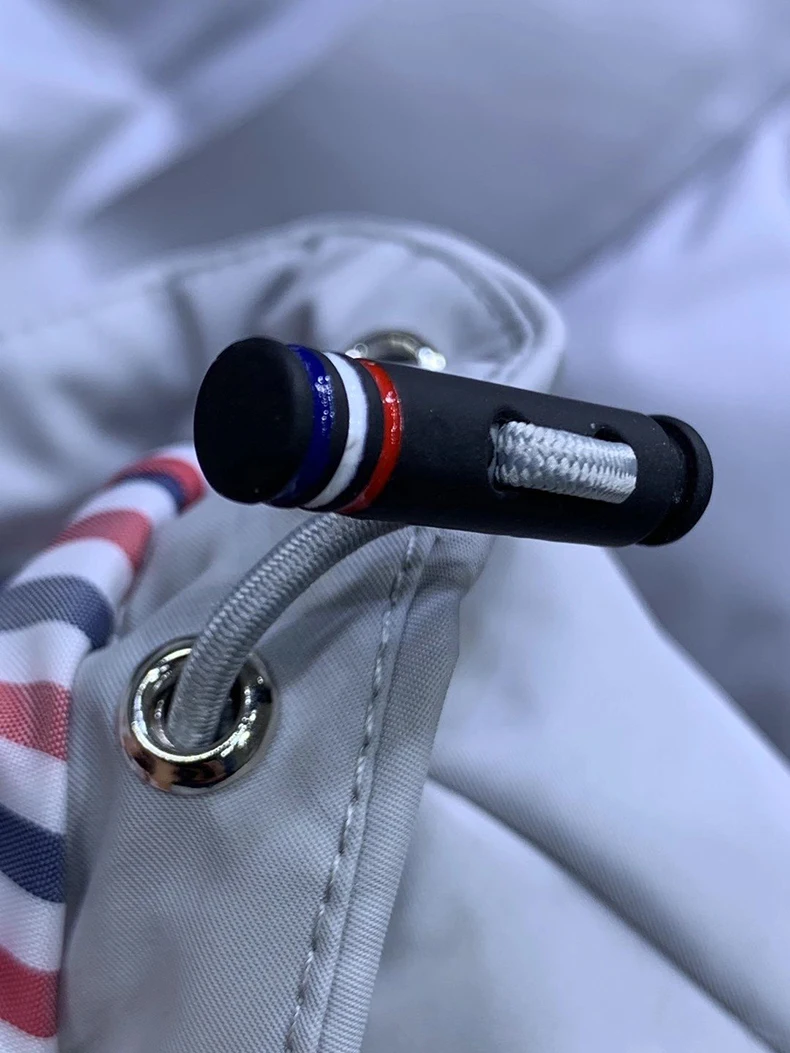 

TB THOM BULUO Brand Down Coats Men Loose Hooded Down Jacket Reflective Stripes Solid Thick Casual Winter Clothing 2021 New