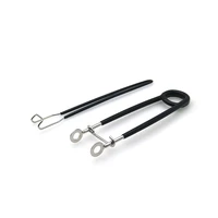 2pcs stainless steel fish mouth opener fishing lure pick up hook jaw spreader frog blackfish mouth openers fishing accessories