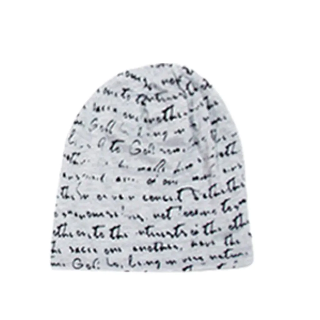 Зимняя шапка унисекс с буквенным принтом для мужчин и женщин теплая ушками