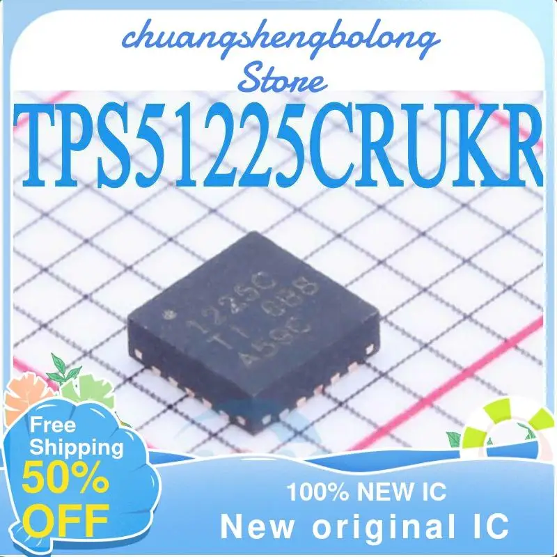 

10-200 шт., чипы TPS51225CRUKR TPS51225C 1225C TPS1225C QFN