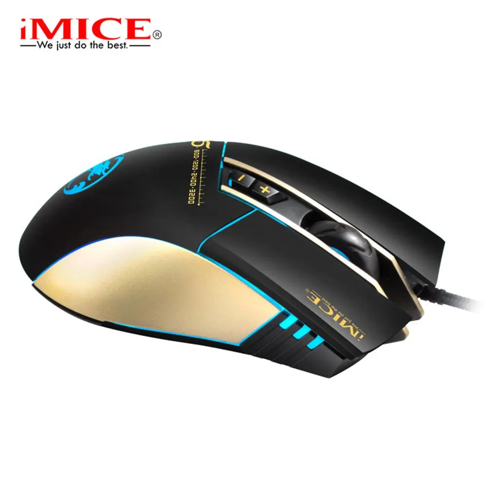 

Wired Chicken Eating Game Mouse Four-color Breathing Light Gaming Aggravated Macro Programming Mouse