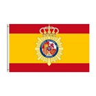 Флаг с логотипом испанской короны и флаг с логотипом Национальной Организации 150x90 см баннер 3x5 футов 100D Полиэстеровые латунные люверсы