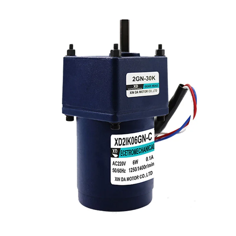 Индукционный двигатель с фиксированной скоростью переменного тока 220 В редуктор