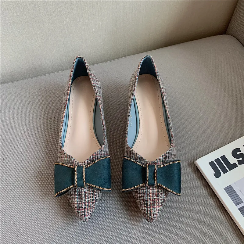 

2021 Fashion Women Flat Shoes Spring Summer Soft Pointed Toe Slip-On Woman Ballet Single Shoes Ladies Females Footwear