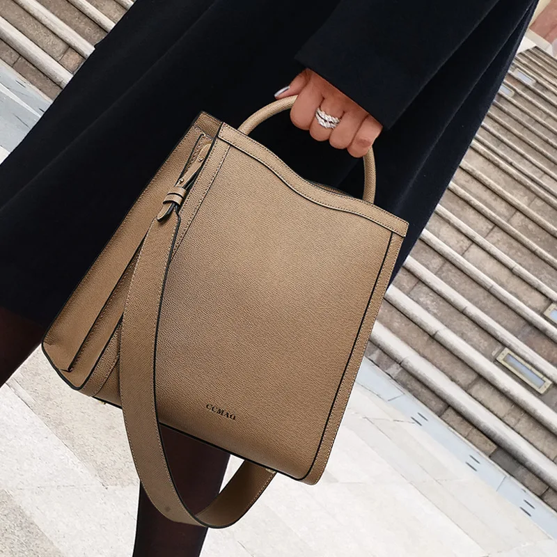 

Сумки из натуральной кожи, новинка 2021, Вместительная женская сумка-тоут, простые и женские кошельки и сумочки Gg louie vuiton