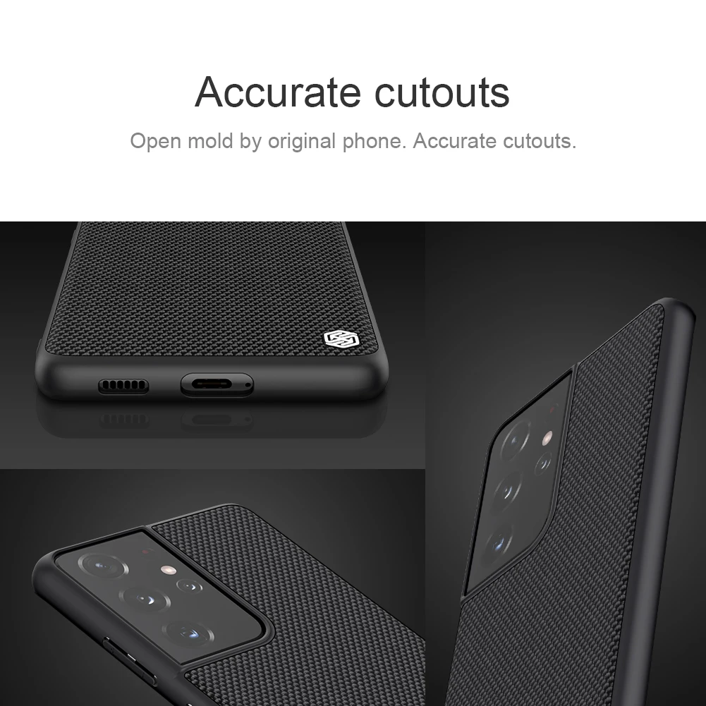 

For Samsung Galaxy S21Ultra Cace 6.8''NILLKIN Textured Business Nylon Fiber Weaving Cover For Samsung Galaxy S21 Plus / S21Case