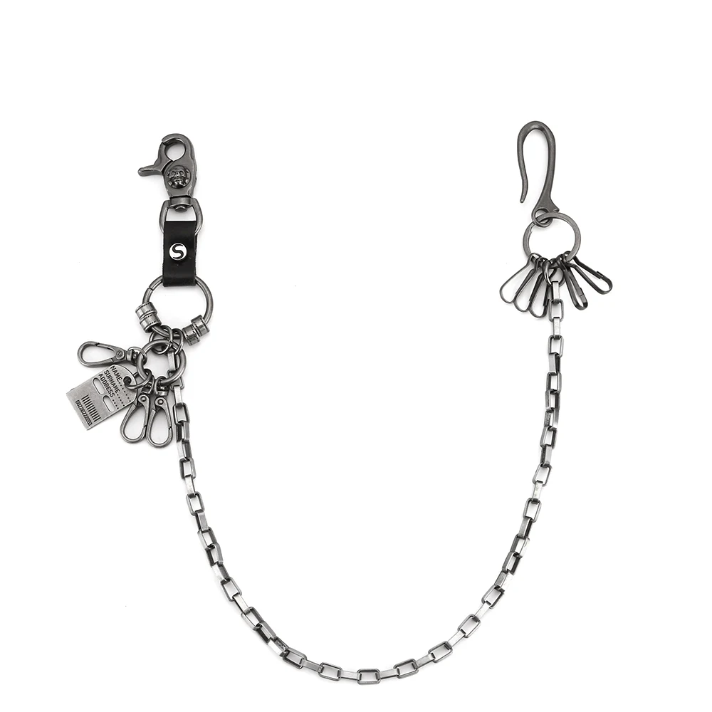 Модный Байкерский металлический кошелек цепи ремень хип-хоп брюки джинсовая