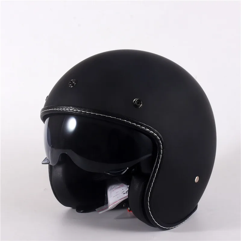 Мотоциклетный шлем Wanli, винтажный шлем с открытым лицом, 3/4 от AliExpress RU&CIS NEW