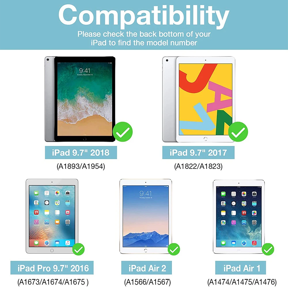 (2 шт.) защитная пленка из закаленного стекла для Apple iPad Pro Air 1 2 5 6 5-го 6-го поколения 9