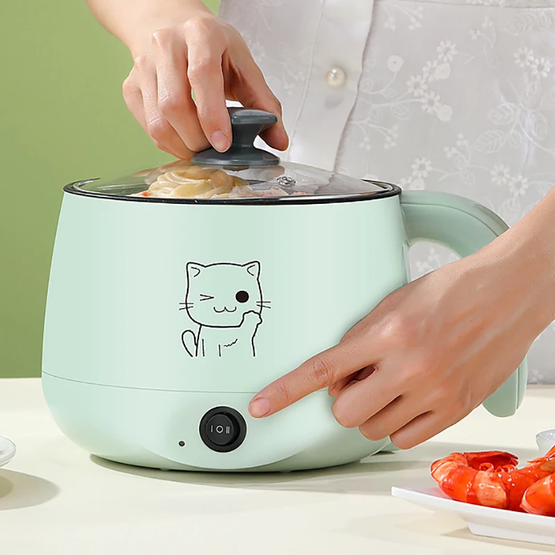 

220V Electric Cooking Machine Household Samll 1-2 People Hot Pot Multi Electric Rice Cooker Non-stick Pan Multifunction
