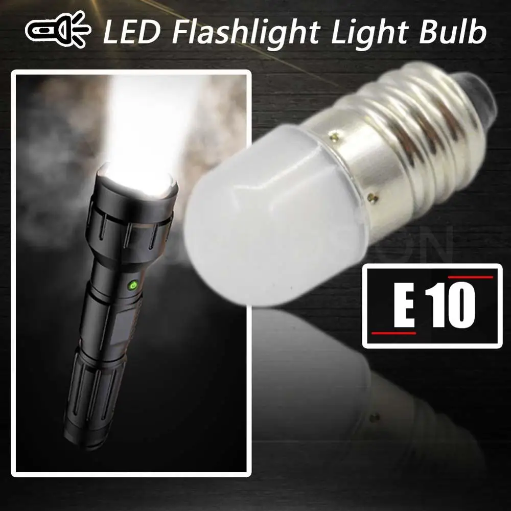 Пара светодиодных фонарей E10 2835 1SMD 6 в сменные светодиодные лампы с винтом теплый