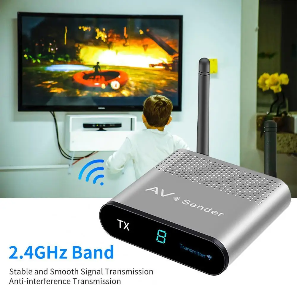 Беспроводной интеллектуальный AV-ресивер AV240 с функцией защиты от помех, 2,4 ГГц