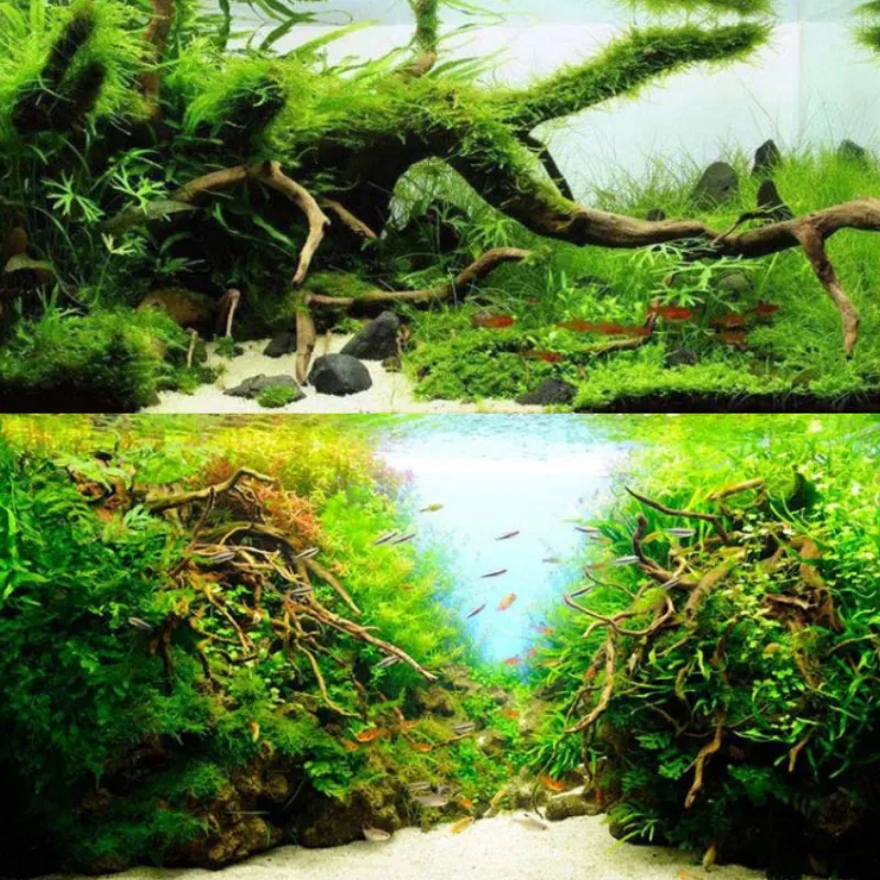 Ствол дерева Аквариум завод по производству рыбы украшение цилиндрическая