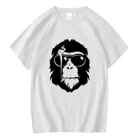 mens top quality 100 cotton short sleeve monkey printed men t shirt cool tee shirts tops summer men tshirt male loose t shirt
