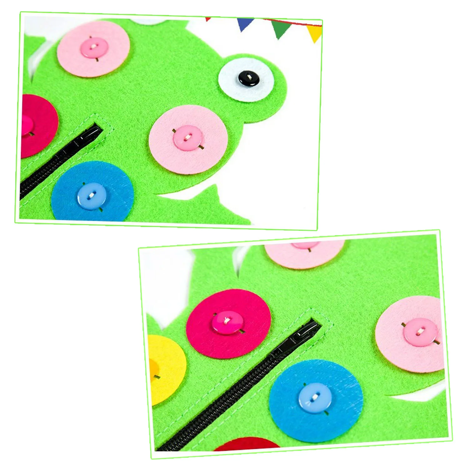 Детская ткань Монтессори с мультяшными животными сделай сам обучение одеванию