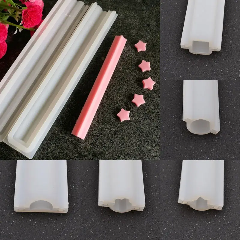 Круглая силиконовая трубка сделай сам в форме свечи сердца форма для мыла ручная