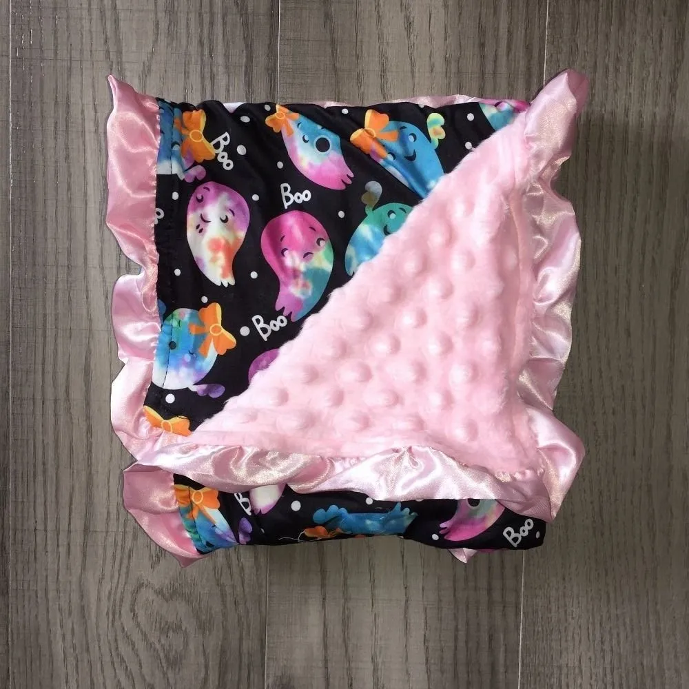 

baby knitting cute ghost print blanket baby children cotton soft blanket