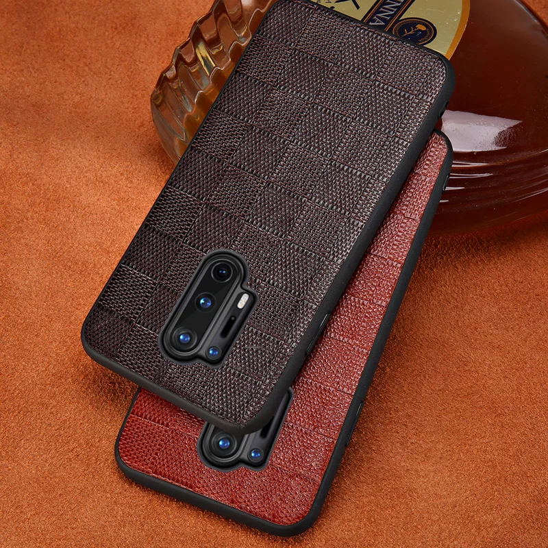 

Genuine Cowhide Leather Phone Case For Oneplus 9R 8 Pro 9 10 Pro 10R Ace 9RT 8T 7 6T 6 7T Pro 5T 5 Cover for One plus Nord 2 CE