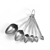 50sets stainless steel measuring spoons set of 6 stackable measure spoon for ingredients baking cooking spoon