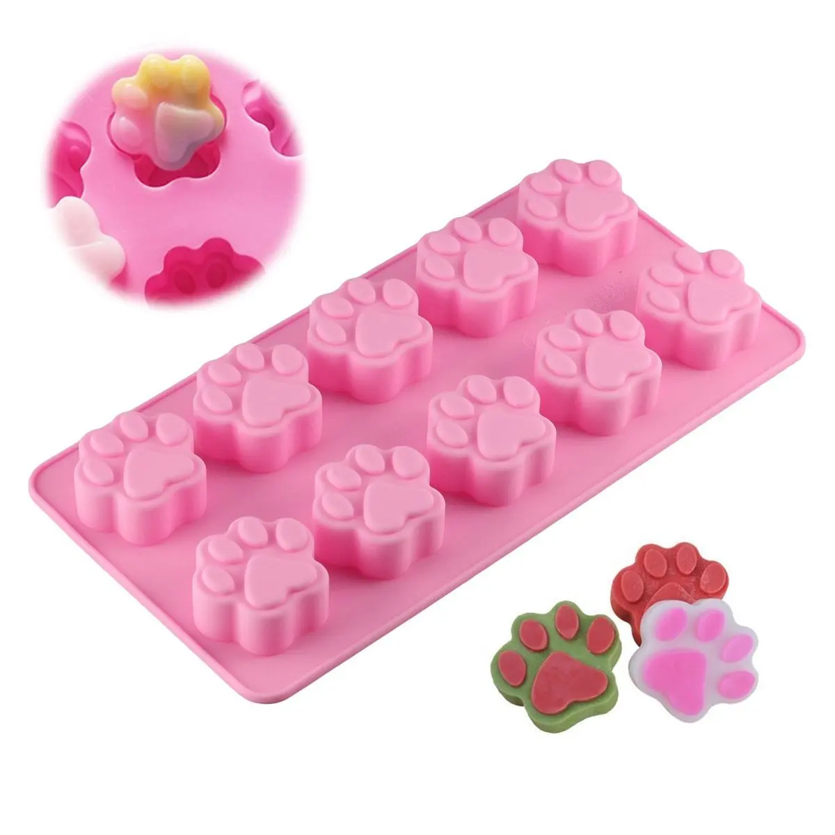 

Lovely Dog Bone Silicone Mold For Baking Chocolate Candy Fondant Confectionery Cat Paw Soap Pastry Moulds Cake Decorating Tools