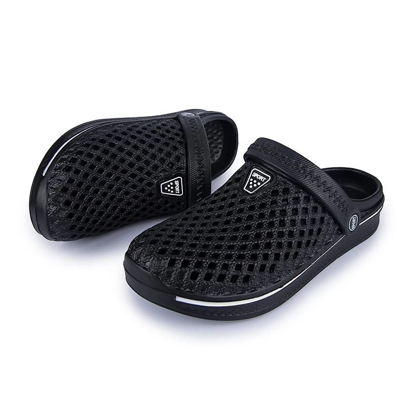

2021 Men Sandals Women Casual Summer Light EVA Hole Shoes Clogs Lovers Home Garden Outdoor For Male Female Beach Flat Slippers