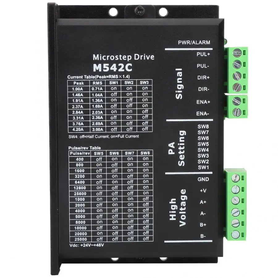 Шаговый Драйвер M542C шаговый драйвер 57CM23 комплект двигателя для 2-фазного/4-фазного