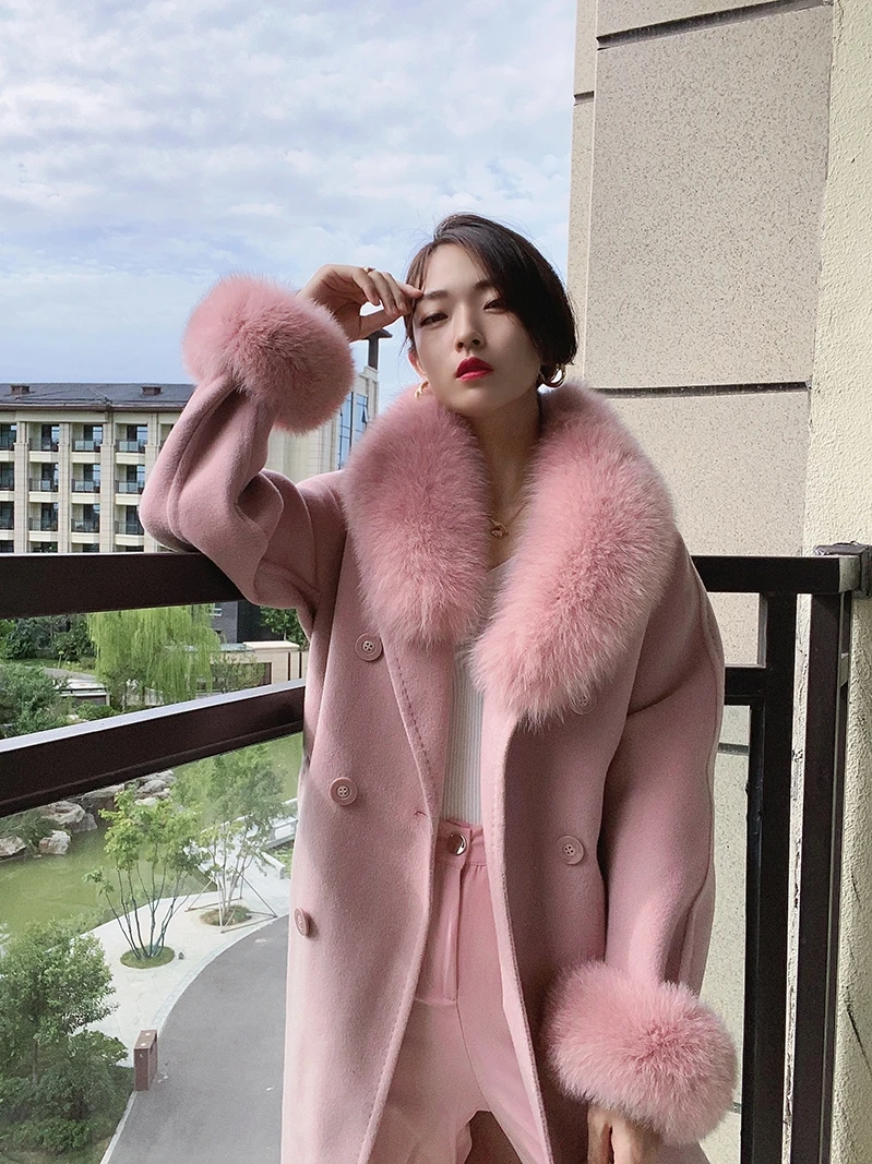 Женский съемный воротник и манжеты Ms.MinShu из натурального Лисьего меха|scarf for women|fur