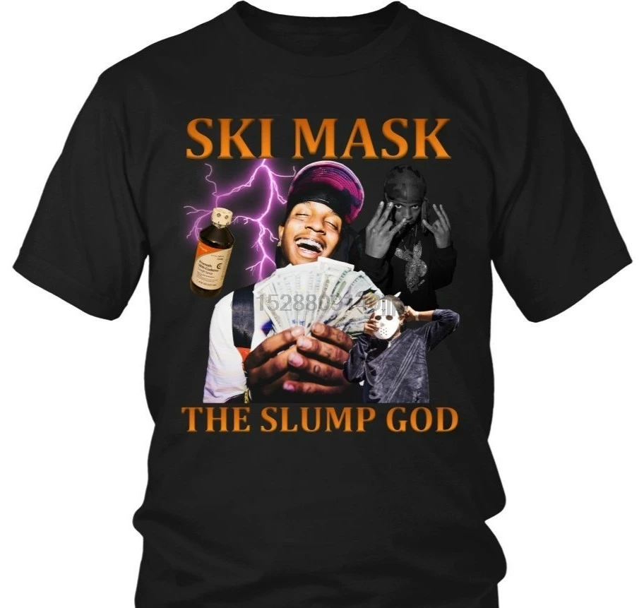 Мужская футболка Лыжная маска The Slump God Rap S 4Xl забавная Новинка Женская |