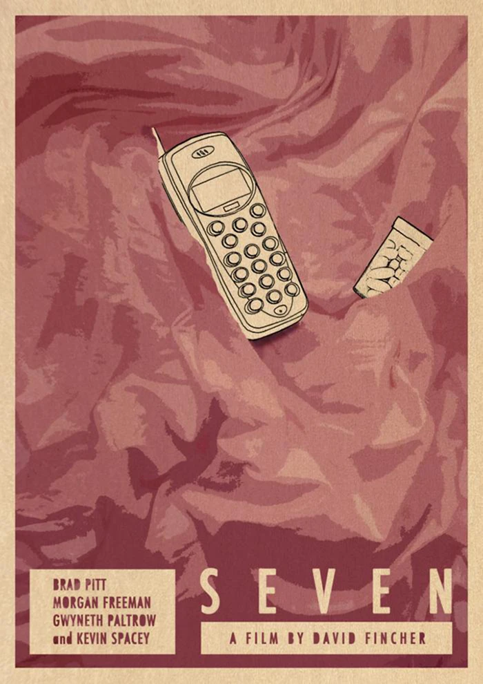 Купите три и получите один бесплатный предупреждающий фильм Se7en лидер продаж