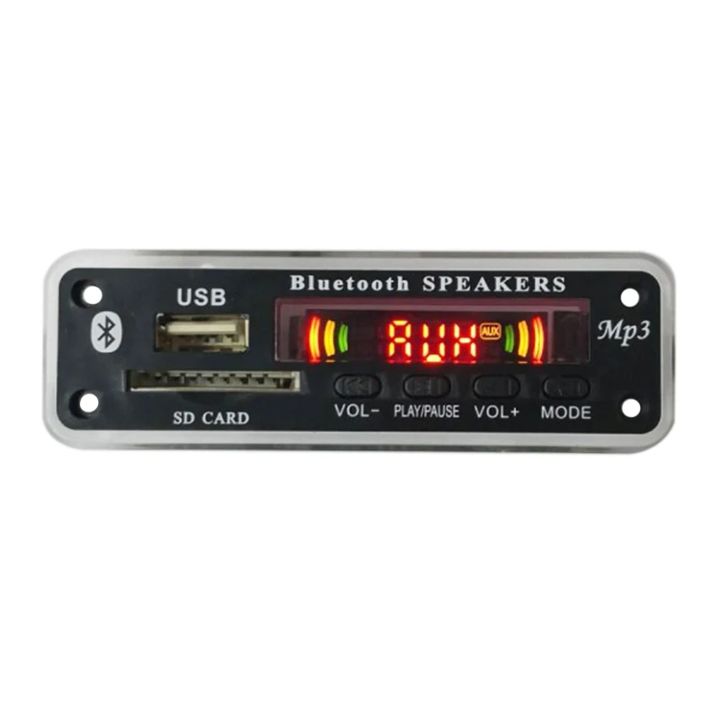 Dc 5V/12V Bluetooth 5.0 Audio Decoder Board Module Usb Aux Sd Fm Radio Lossless Mp3/Wma/Wav/Flac/Ape Modul | Автомобили и