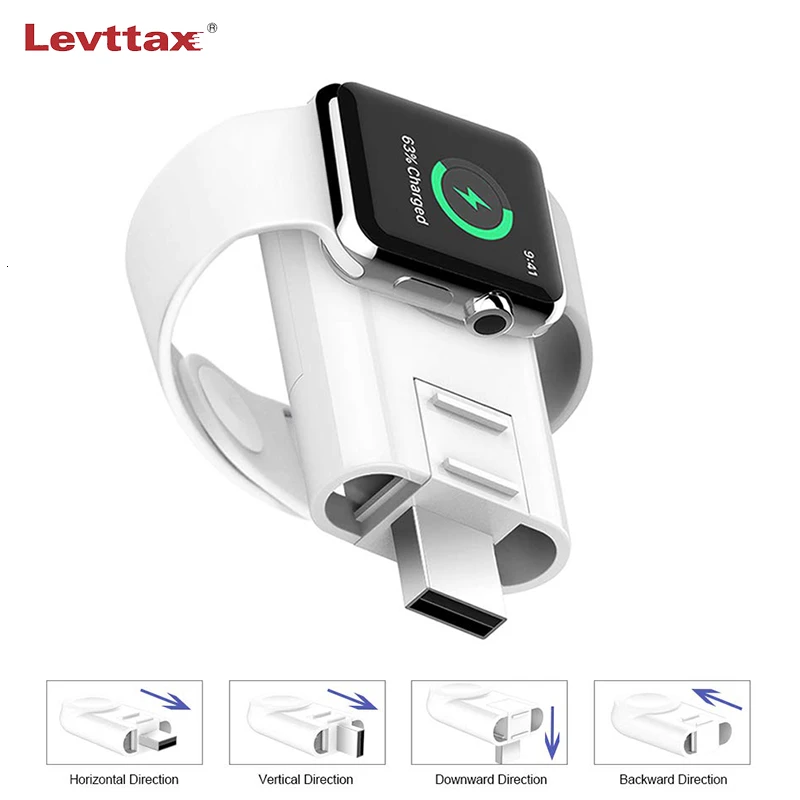 USB магнитное беспроводное портативное зарядное устройство для Apple Watch iWatch серии 5 4 3 2 1 путешествия USB Регулируемая зарядная док-станция зарядное устройство
