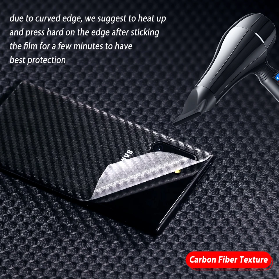 Защитный экран из углеродного волокна для Samsung Galaxy Note 10 + S10 Plus S10E 5G матовая задняя