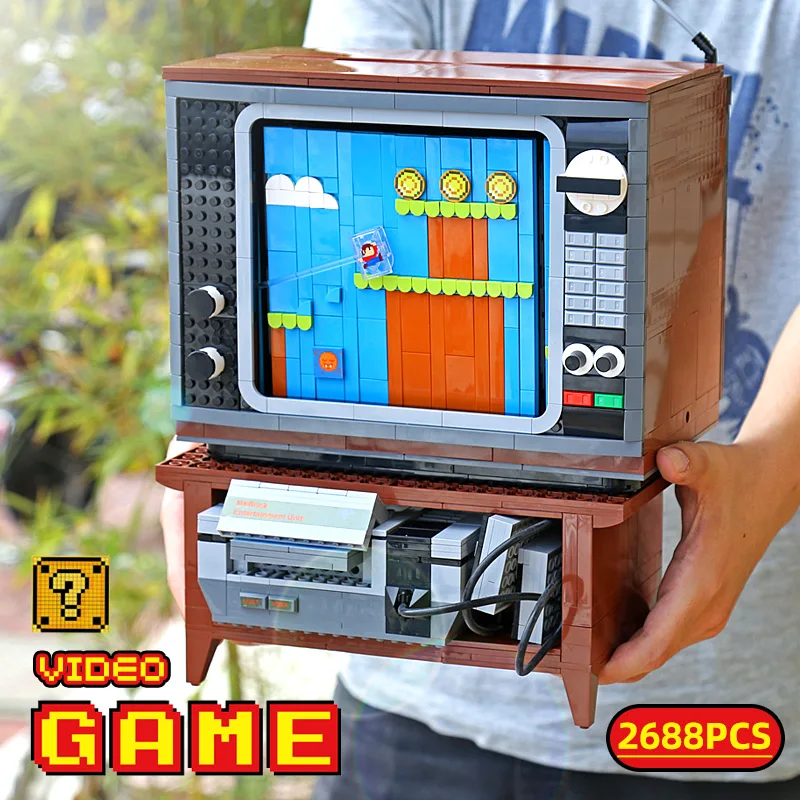 

MOULD KING Childhood Entertainment Game Machin MOC TV Model Building Blocks Creativity Exper Ideas Bricks DIY Toys For Children