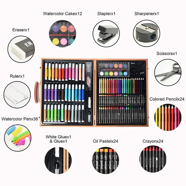 150 Piece Deluxe Art Set, Artist Drawing&Painting Set, Art Supplies for  Kids with Portable Art Case, Professional Art Kit for Kids, Teens and  Adults 