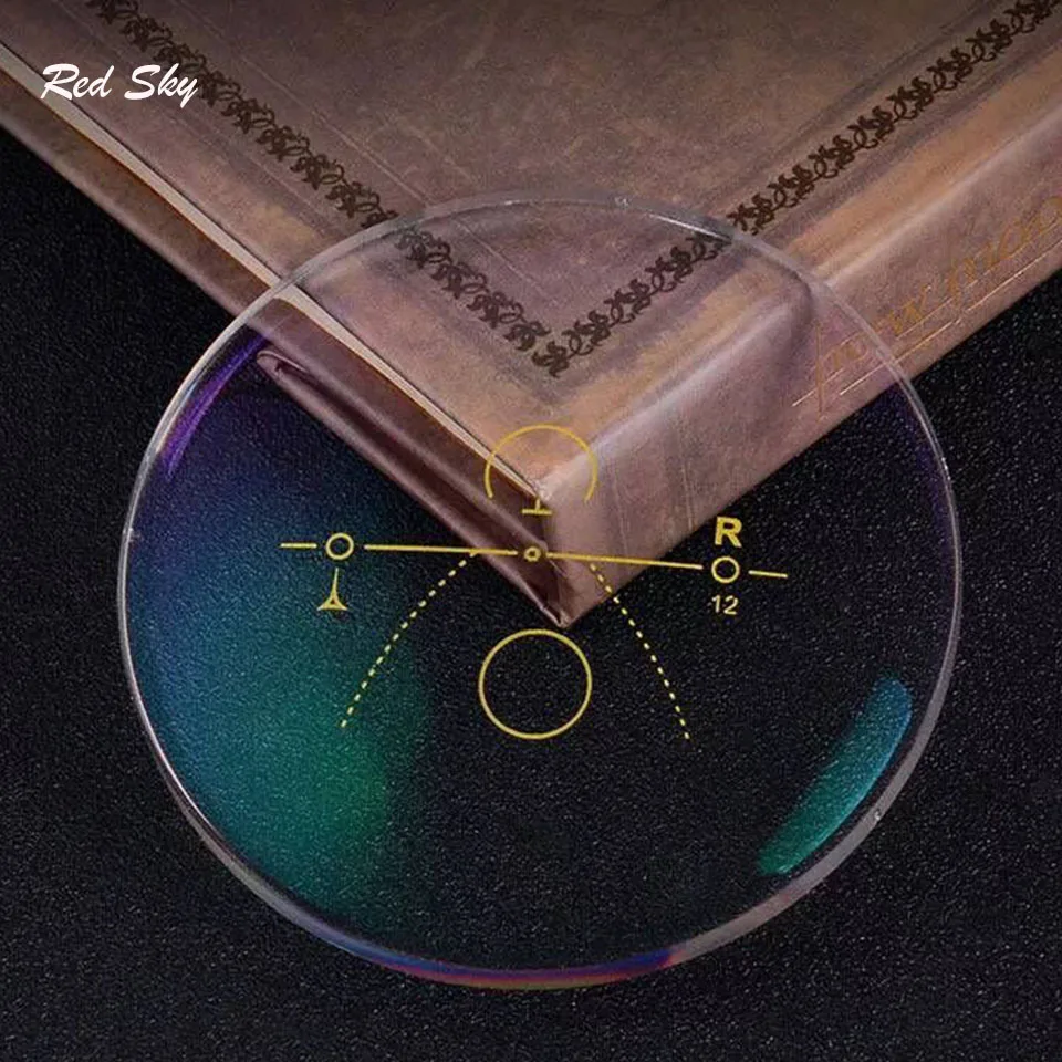 

1.56 1.61 1.67 Index Optical Progressive Prescription Lenses With Anti-blue Reflective Myopia Prescription Presbyopia Glasses