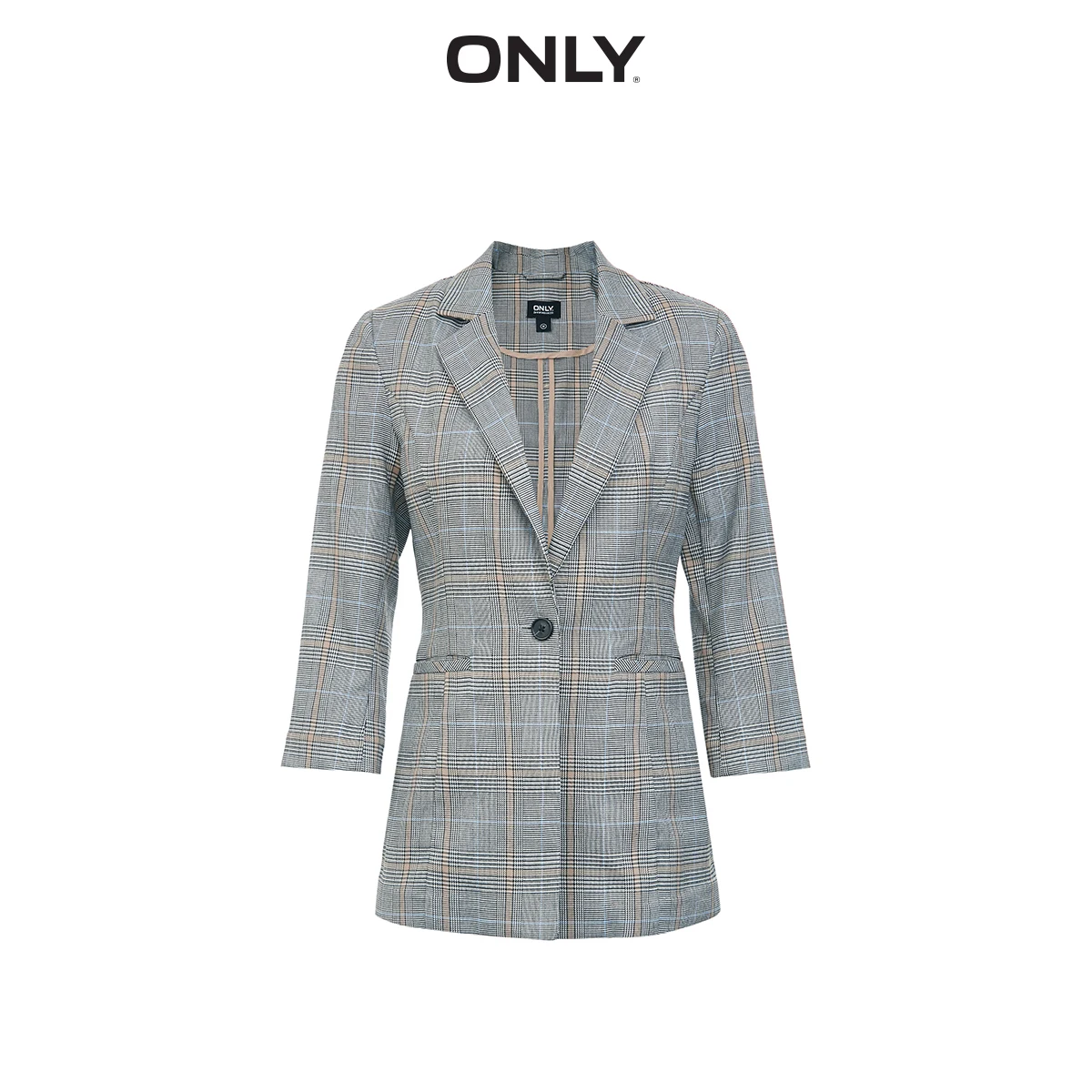 Только Летний Новый стильный приталенный Повседневный блейзер в клетку |